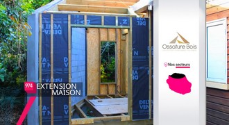Ossature Bois – Constructeur extension de maison bois au Tampon