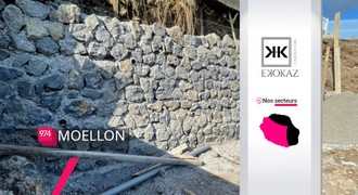 Ekokaz By M2C – Montage de murs en moellons à Saint-Paul