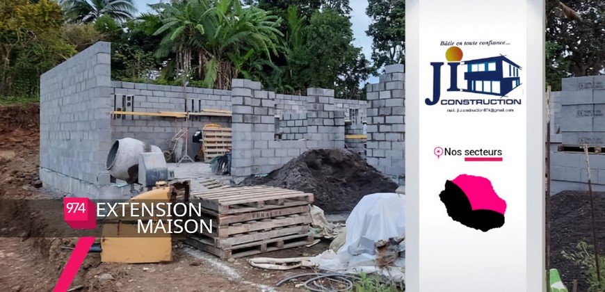 JI CONSTRUCTION –  Construire une extension de maison à Saint-André