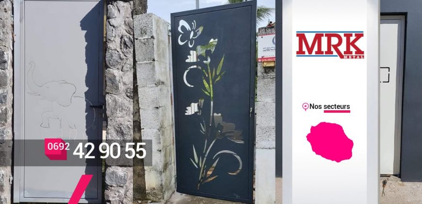 MRK METAL – Réalisation et pose de portes sur mesure à Sainte-Marie