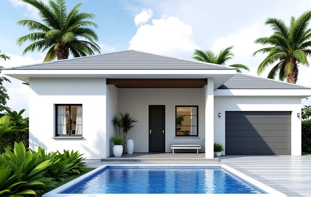 Maison Pulse2 - modèle maison plein pied 2 chambres ave garage surface 85 m2 -1 salles de bains .jpg