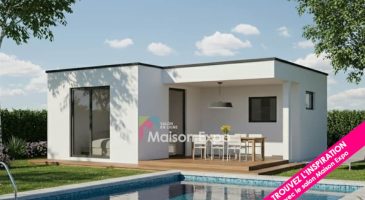 Bungalow en béton Saint-Louis 30 m2 toiture monopente