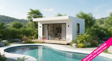 Bungalow en béton Sainte-Marie 18 m2 toit plat