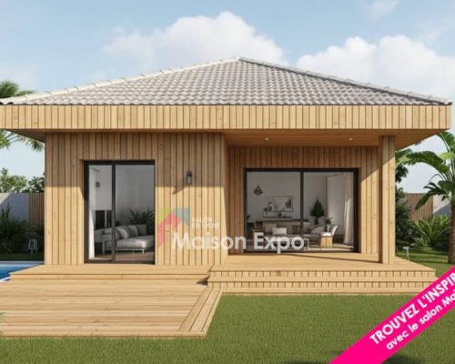 Maison bois - Saint Paul - 70 m2 T3 2 chambres