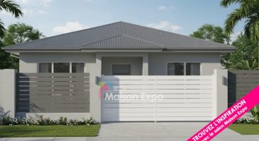 Portail PVC - La Possession - Coulissant manuel