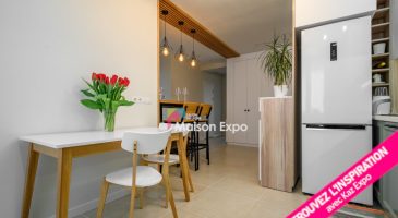 Ouverture d'une cloison pour cette cuisine à rénover dans un appartement à la réunion
