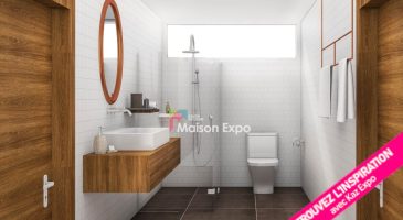 Modèle salle de bains baignoire et toilettes pour maison neuves Etang-Salé Modèle salle de bains baignoire et toilettes pour maison neuves Etang-Salé