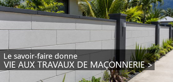 choisir-la qualite-du-travail-d-un-specialiste-en-maconnerie-a-la-reunion Muret en parpaings peint avec finition soignée réalisé par un maçon à La Réunion