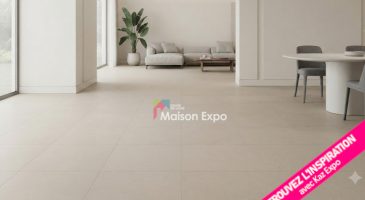 pose Carrelage uni grand format minimaliste effet pierre calcaire 60 par 60 Saint-Paul pose Carrelage uni grand format minimaliste effet pierre calcaire 60 par 60 Saint-Paul