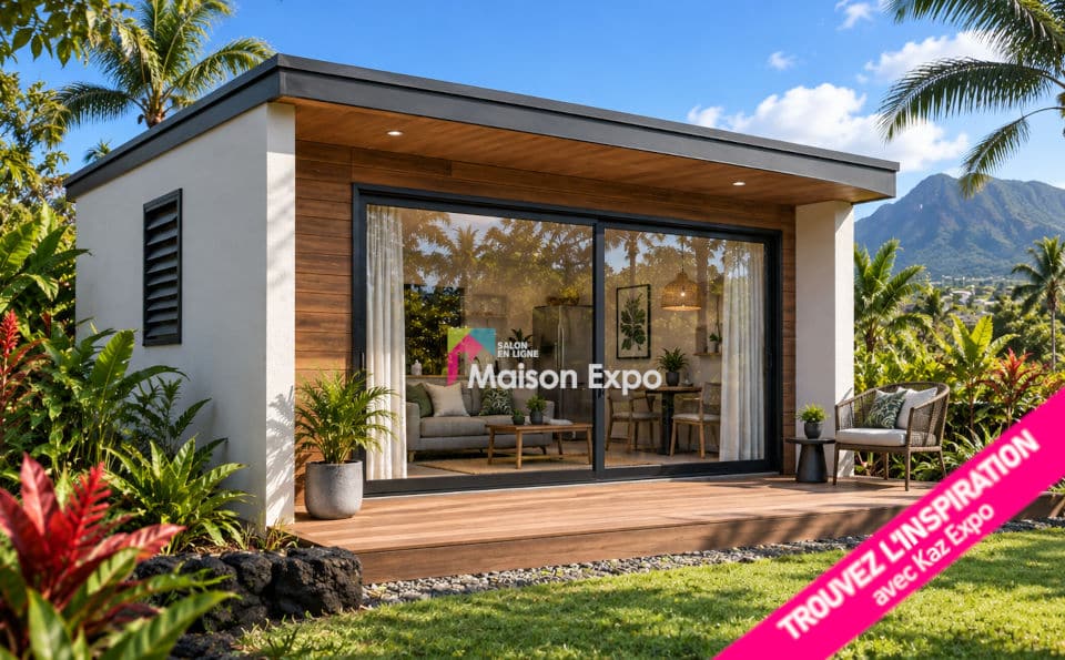 Bungalow béton de 20 m² avec terrasse à La Réunion