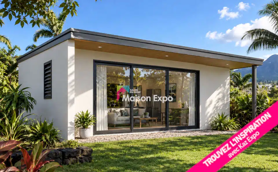 Modèle de bungalow béton de 30 m² à Sainte-Suzanne, La Réunion