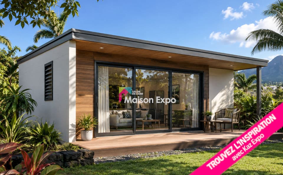 Bungalow béton de 30 m² avec terrasse à La Réunion